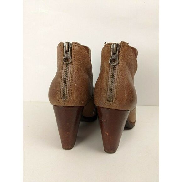 Kork ease Castaneda Brown tan leather booties size 6M - Picture 3 of 7